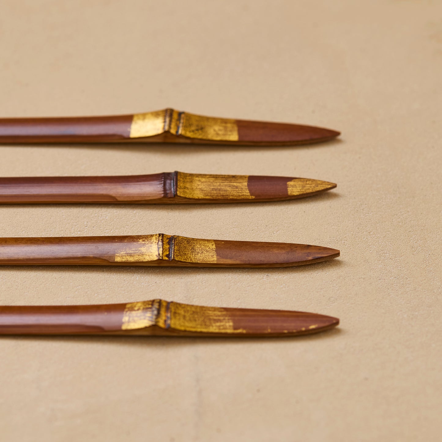 Smoky Bamboo Gold-Decorated Sweet Cutter "Yuuhoshi" #13