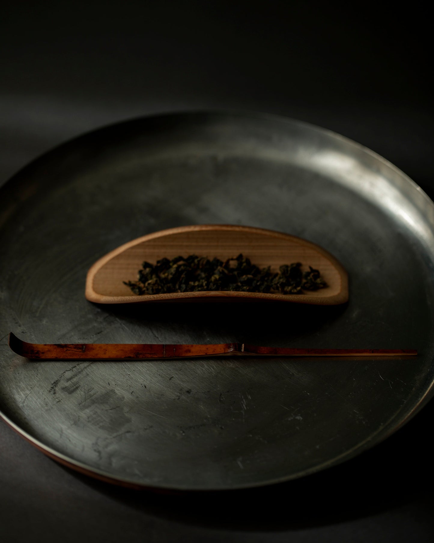 Smoky Bamboo Gold-Decorated Sweet Cutter "Yuuboshi" #19