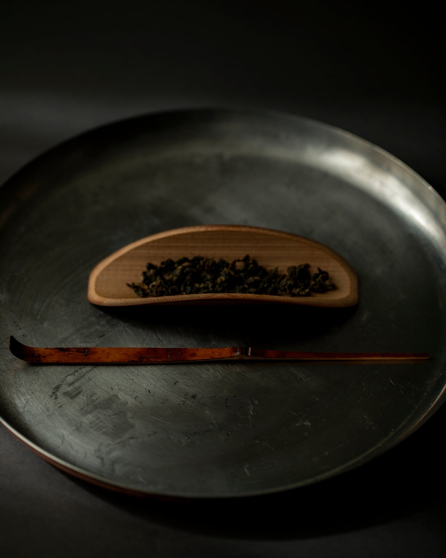 Smoky Bamboo Gold-Decorated Sweet Cutter "Yuuboshi" #18