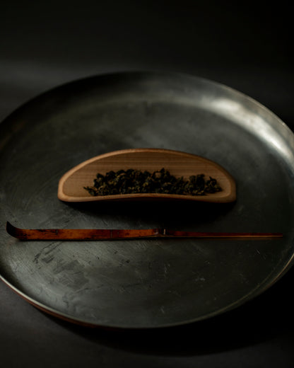 Smoky Bamboo Gold-Decorated Sweet Cutter "Yuuboshi" #18