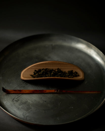 Smoky Bamboo Gold-Decorated Sweet Cutter "Yubhoshi" #14