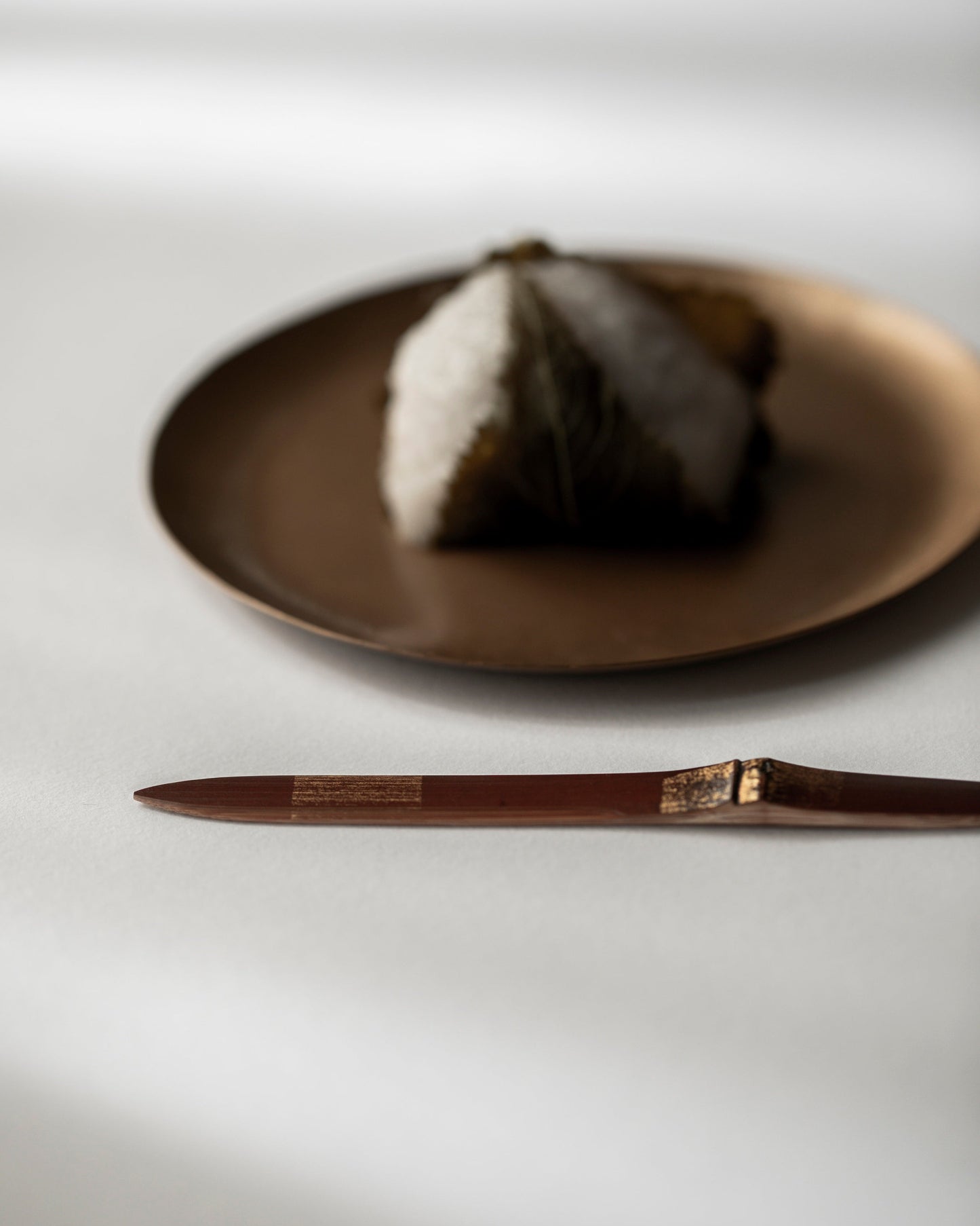 煤竹金彩菓子切り 夕星 #17