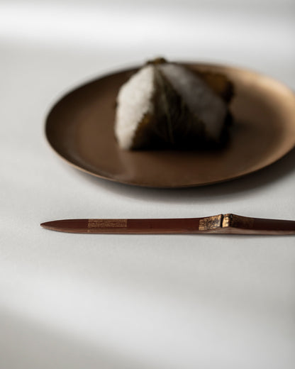 Smoky Bamboo Gold-Decorated Sweet Cutter "Yuuboshi" #18