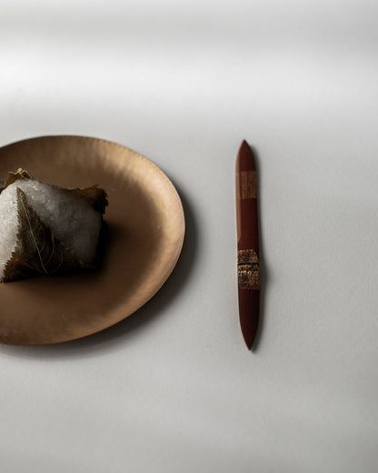 Smoky Bamboo Gold-Decorated Sweet Cutter "Yuuboshi" #19