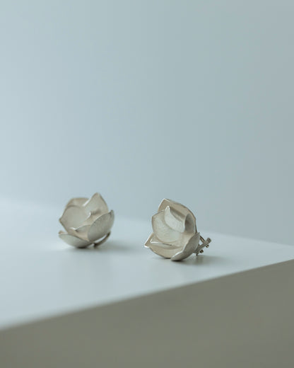 flora buds large CLIP earrings