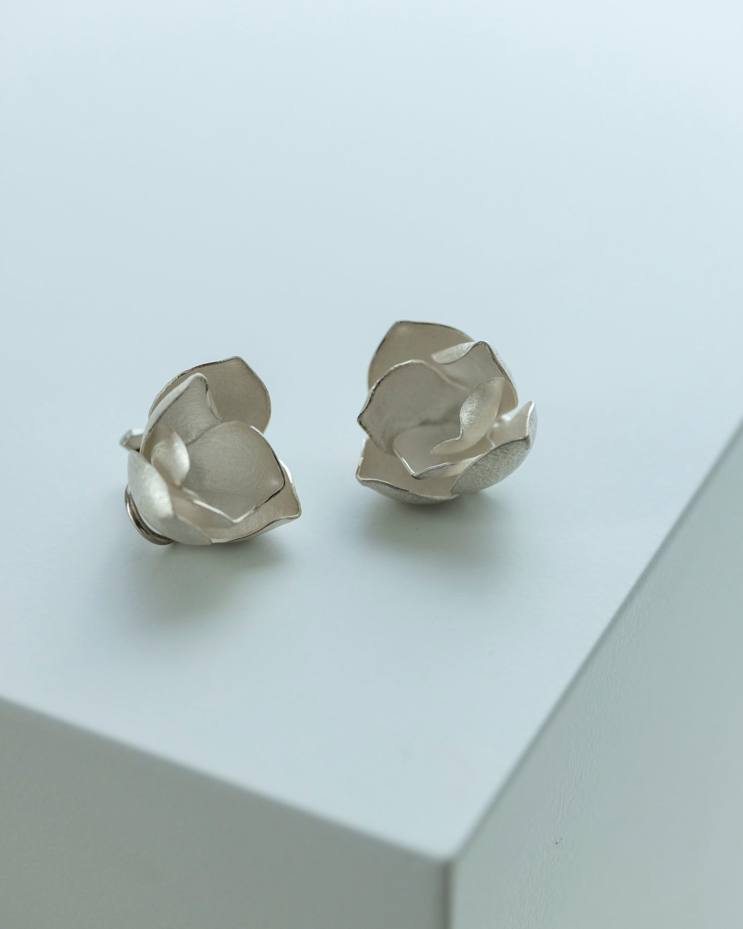 flora buds large CLIP earrings