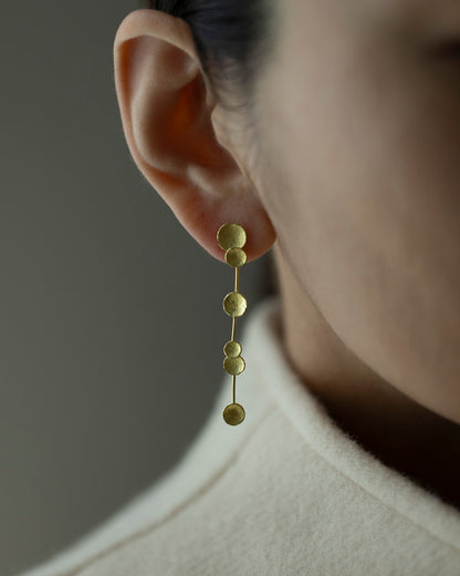 fragment long dangling earrings