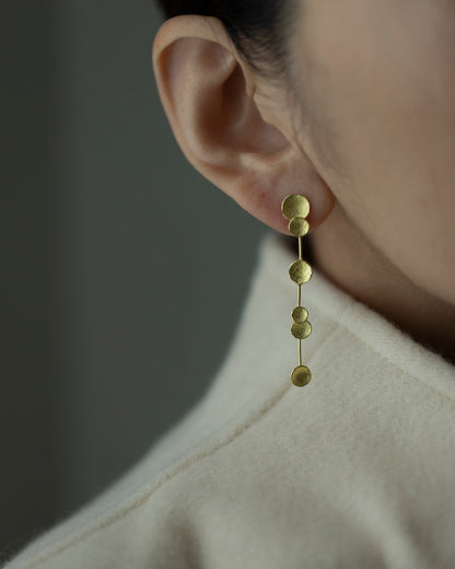 fragment long dangling earrings