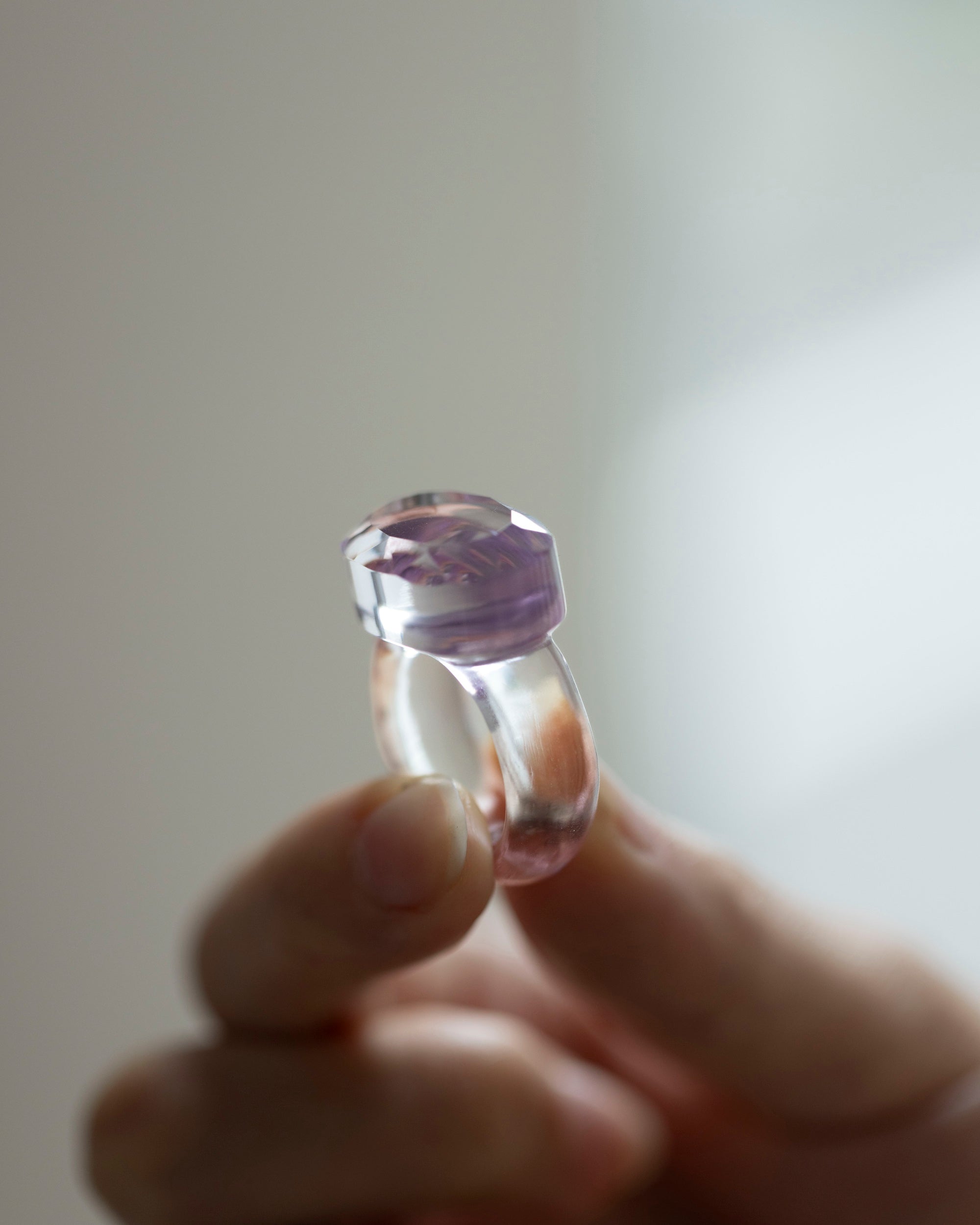 Amethyst oval cut ring – MIN GALLERY