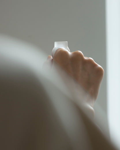 Rock crystal oval shape ring