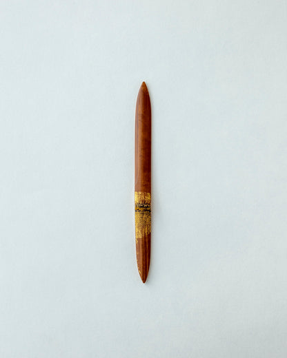 Smoky Bamboo Gold-Decorated Sweet Cutter "Yubhoshi" #14