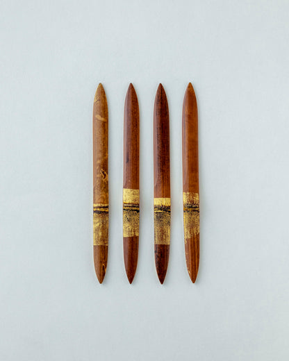 Smoky Bamboo Gold-Decorated Sweet Cutter "Yuuboshi" #19