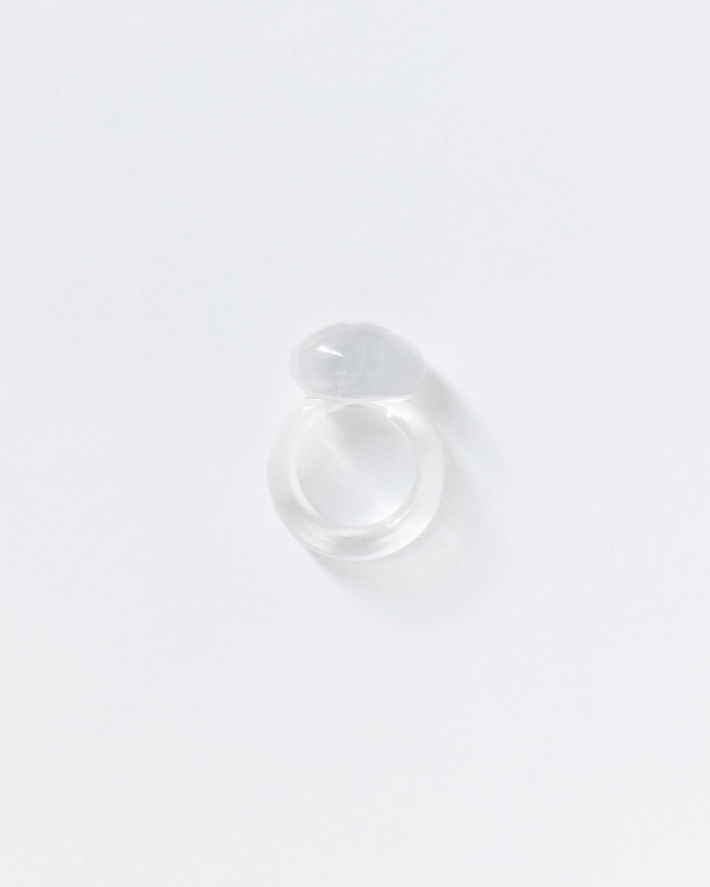 0 rings series milky quartz ring