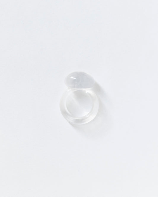 0 rings series milky quartz ring