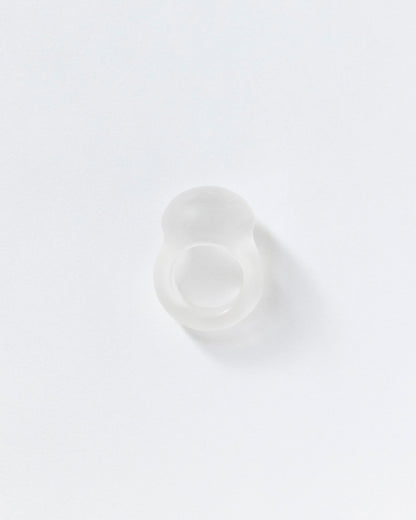 Rock crystal dome ring