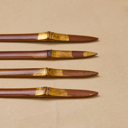 Smoky Bamboo Gold-Decorated Sweet Cutter "Yuuhoshi" #13