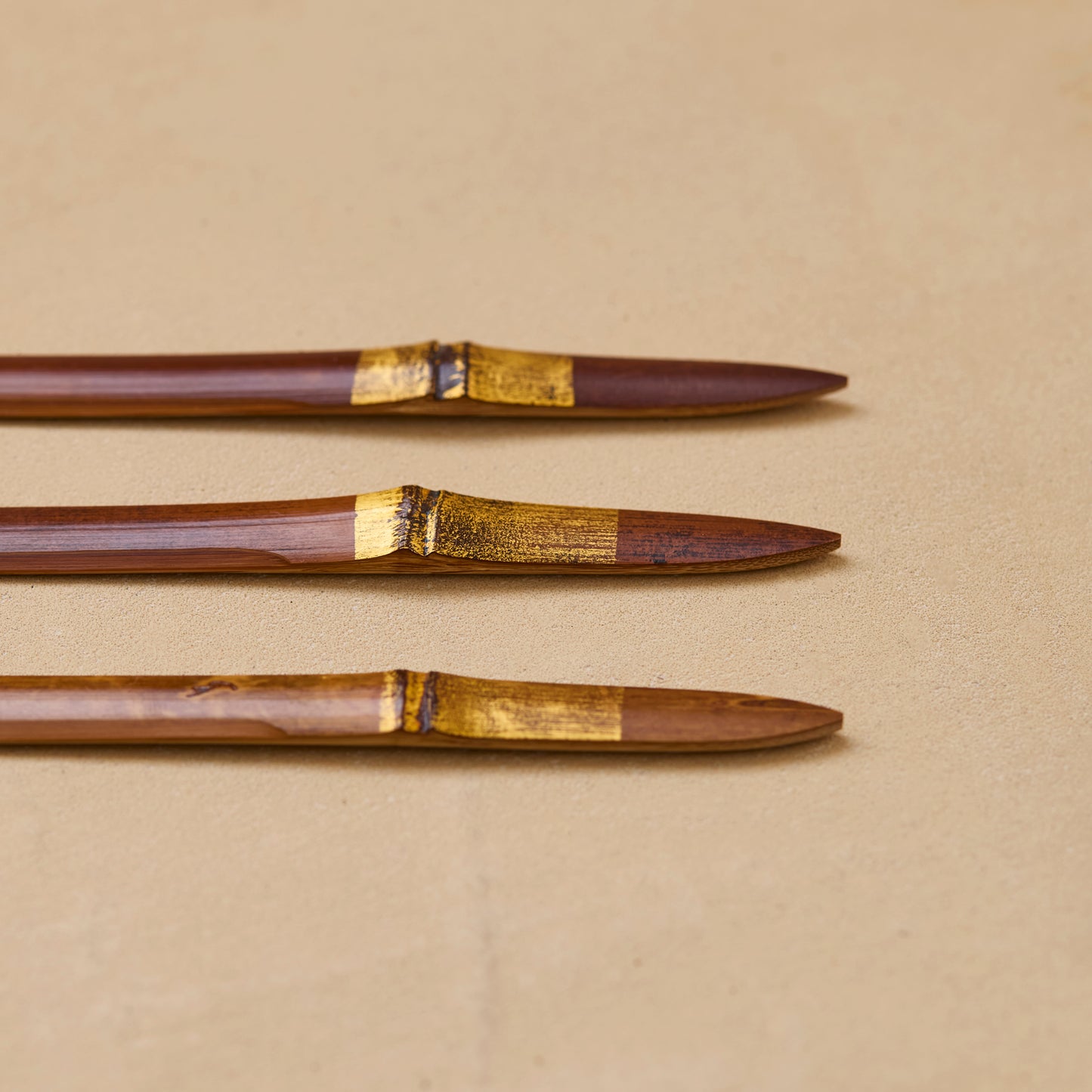 Smoky Bamboo Gold-Decorated Sweet Cutter "Yuuhoshi" #13