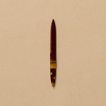 Smoky Bamboo Gold-Decorated Sweet Cutter "Yuuhoshi" #13
