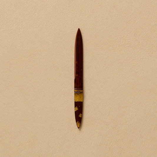 Smoky Bamboo Gold-Decorated Sweet Cutter "Yuuhoshi" #13