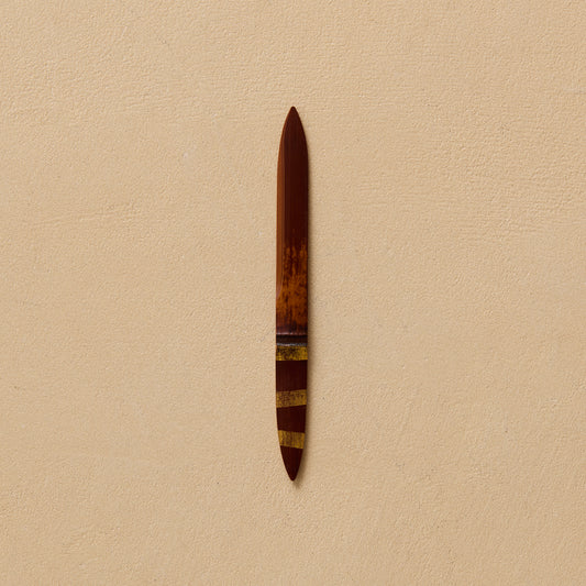 Smoky Bamboo Gold-Decorated Sweet Cutter "Yuuhoshi" #13